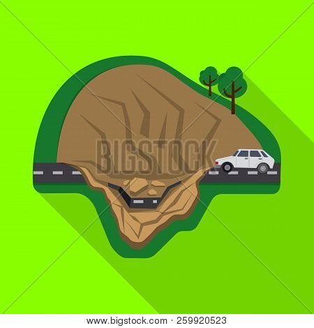 Vector Illustration Of Natural And Disaster Sign. Set Of Natural And Risk Vector Icon For Stock.