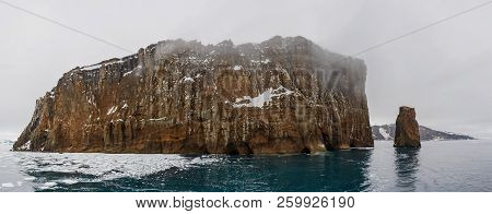 Landscape With Rocks On Deception Island, Antarctica