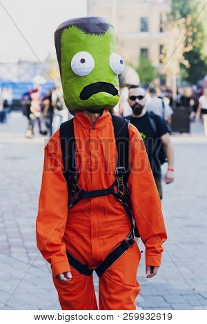 September 22, 2018 Kiev, Ukraine, Art Plant Platform. Festival Of Modern Pop Culture Comic Con. A Su
