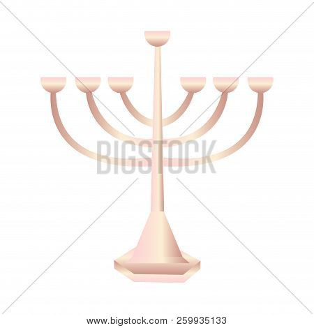 Abstract Colored Isalated Chandelier, Vector Illustration Design