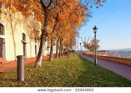 Outono no Castelo de Petrovaradin, Vojvodina, Novi Sad, Sérvia