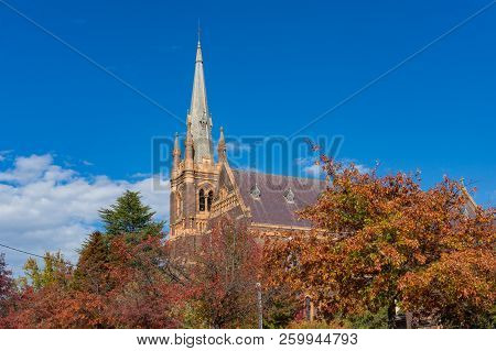 St Mary And St Joseph Cathedral In Australian Countryside Town Armidale