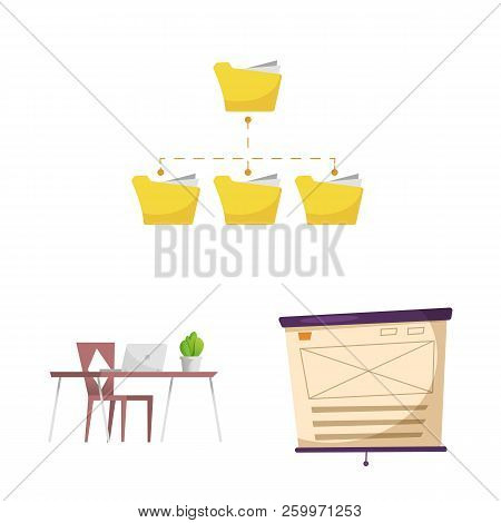 Vector Design Of Education And Learning Icon. Collection Of Education And School Vector Icon For Sto