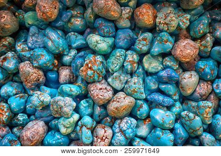 Turquoise Mineral Texture As Very Nice Natural Background