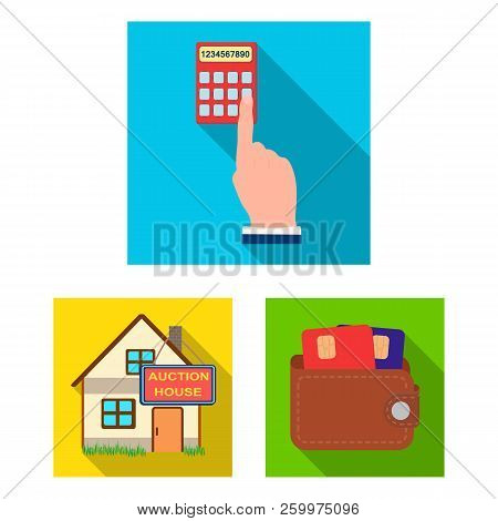 E-commerce And Business Flat Icons In Set Collection For Design. Buying And Selling Vector Symbol St