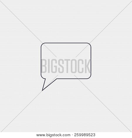 Speech Bubbe Icon, Vector Illustration. Flat Icon