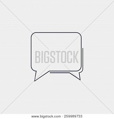 Speech Bubbe Icon, Vector Illustration. Flat Icon