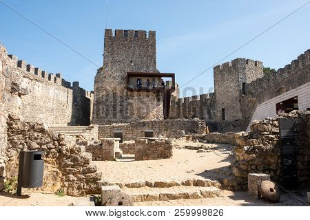 Pombal, Portugal - September 22, 2018 : Interior Of The Pombal Castle Leiria District, Portugal