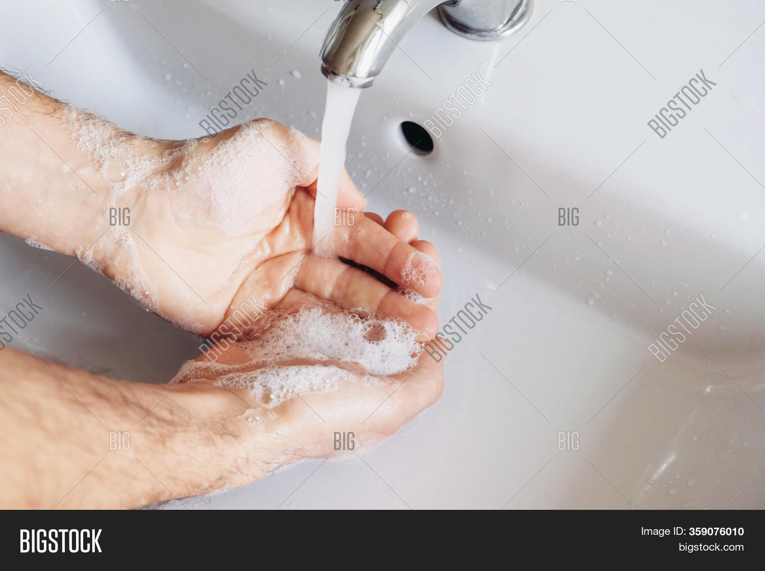 Man Clean Hand Man Cleaning His Hands Image & Photo (Free Trial) | Bigstock
