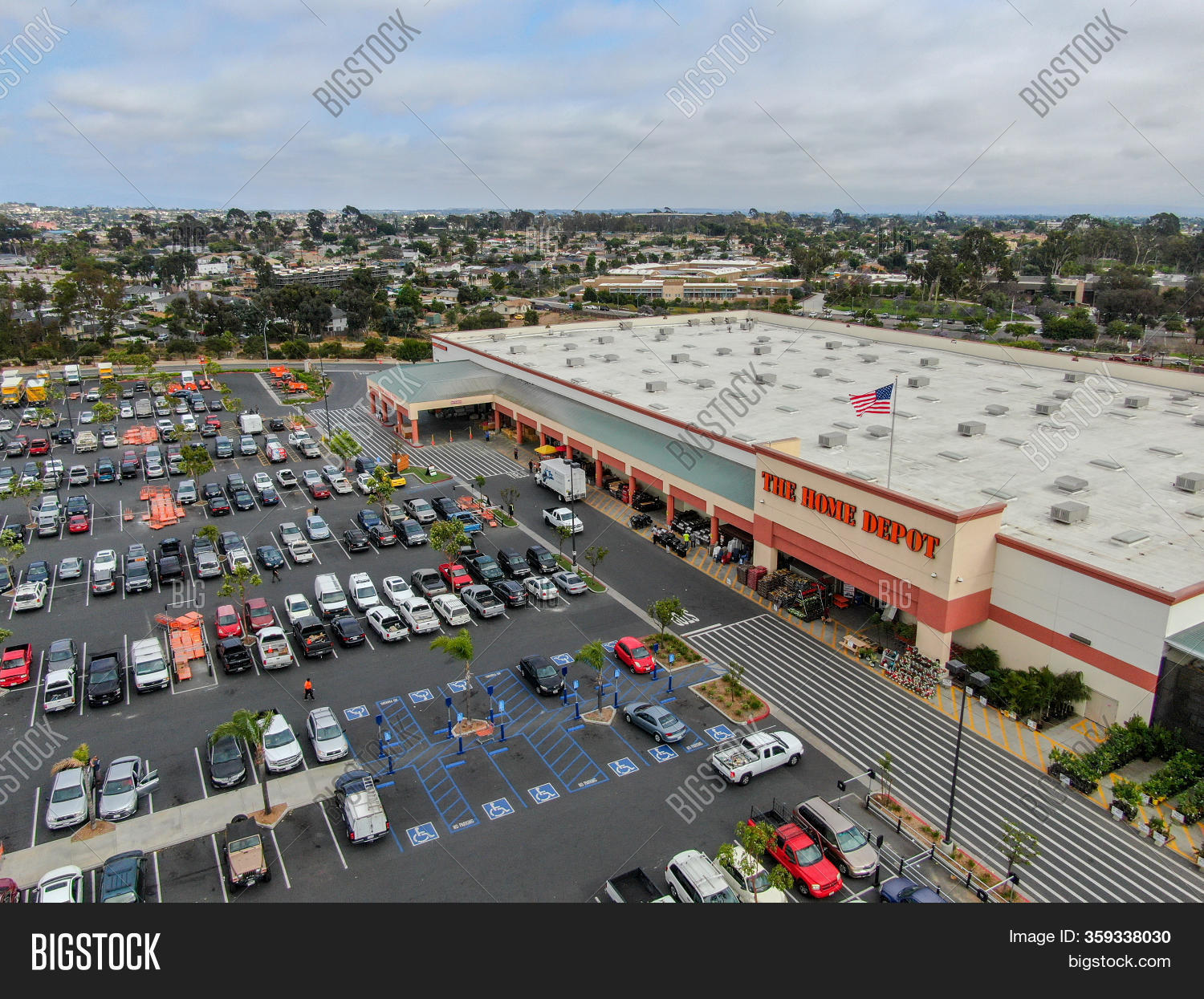 Aerial View Home Depot Image & Photo (Free Trial) Bigstock