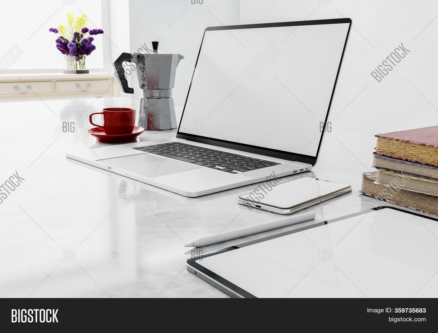 Laptop Working Home , Image & Photo (Free Trial) Bigstock