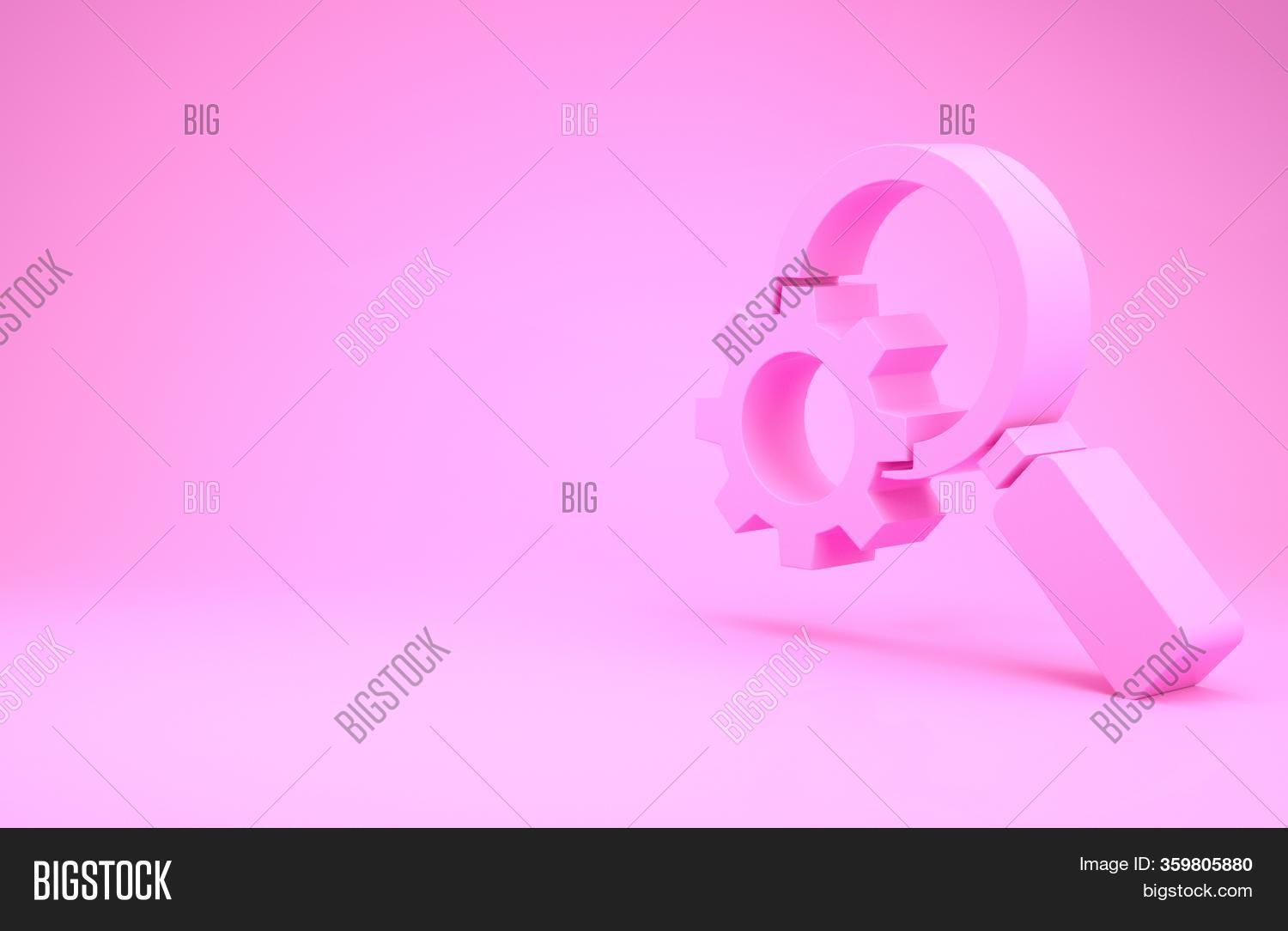 Pink Magnifying Glass Image & Photo (Free Trial) Bigstock