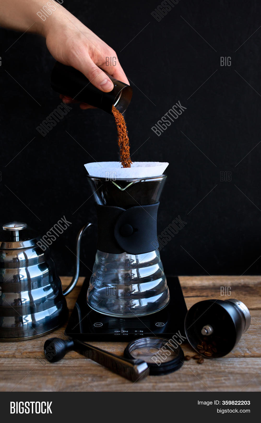 Ground Coffee Funnel. Image & Photo (Free Trial) Bigstock