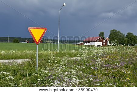 Cedere il passo a una strada di campagna!