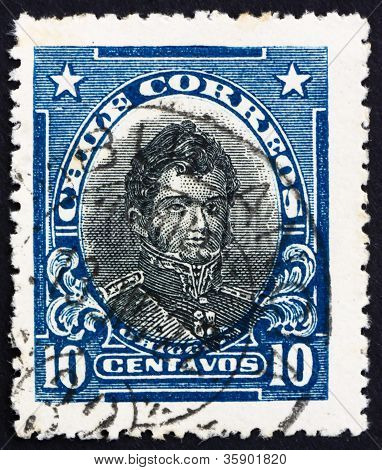 Postage stamp Chile 1912 Bernardo O
