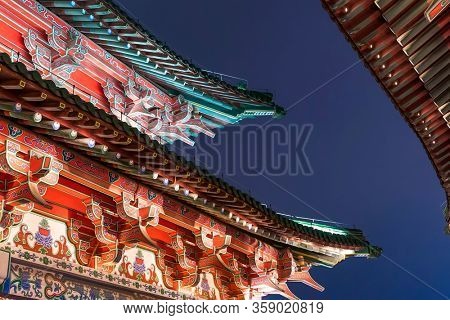 teng wang pavilion in nan chang jiang xi province China at night