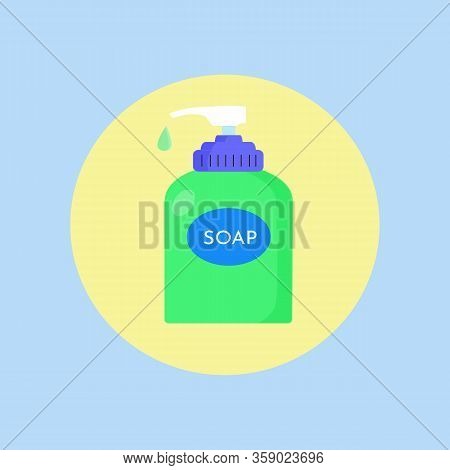 Illustration Vector Graphic Of Liquid Soap. Perfect For Soap Product