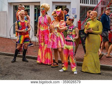 Provincetown Massachusetts August 21, 2019 At The End Of Cape Cod Provincetown Has A Large Gay Popul