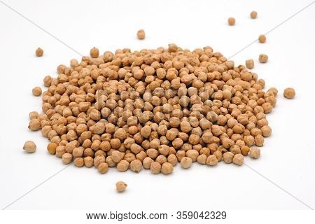 Chickpea On A White Background Isolated Picture