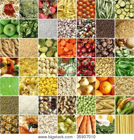 Collage di cibo