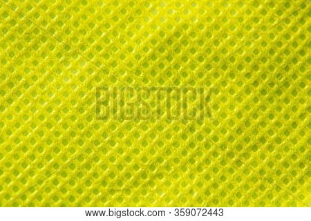 Light Green Artificial Fabric As Background Macro
