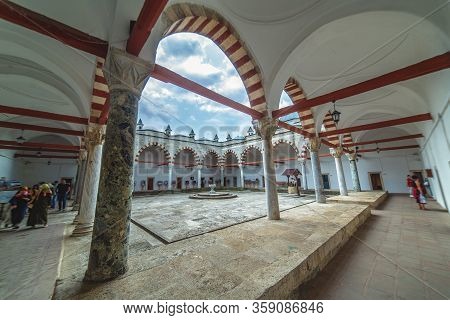 Edirne, Turkey: Inner Garden Of Health Museum In Bayezid Complex In Edirne, Turkey On 11 August 2019