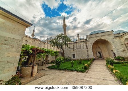 Edirne, Turkey: Inner Garden Of Health Museum In Bayezid Complex In Edirne, Turkey On 11 August 2019