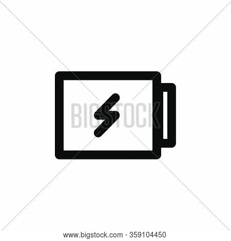 Battery Icon Media Player Vector Illustration Graphic Design Isolated