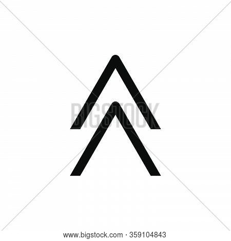 Up Arrow Icon Vector Graphic Design Illustration Isolated