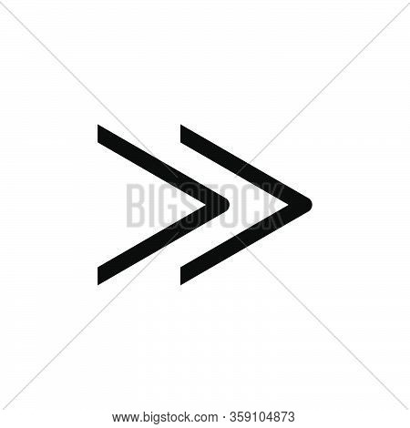Right Arrow Icon Vector Vector Graphic Design Illustration Isolated