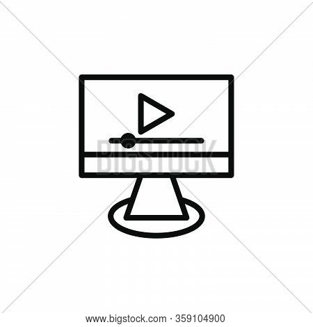 Device Play Video Icon Vector Graphic Design Illustration Isolated