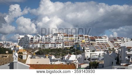 Albufeira, Algarve, Portugal, February 2020 - View Of Holiday Apartments In Albufeira In The Algarve