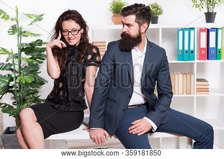 Office Couple. Office Flirt. Career Company. Flirting And Seduction. Sexy Secretary And Manager. Off