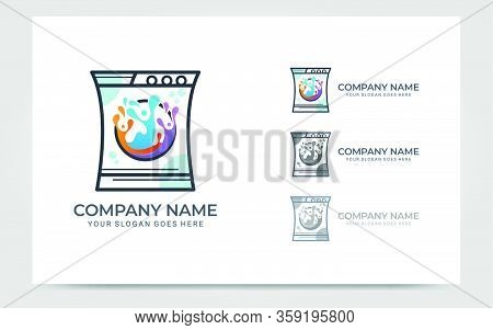 Modern Laundry Services Logo Design. Editable Logo Design. Vector Graphic Illustration