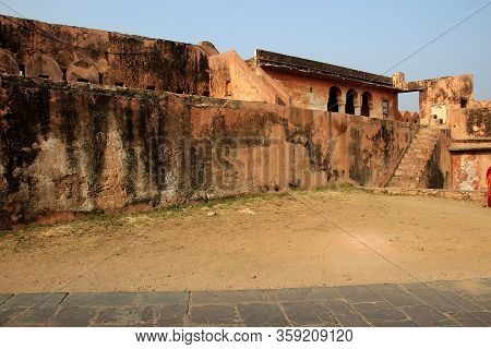 View Of Construction At Backyard Of Maharaj Sawai Mansingh Ii Museum At City Palace In Jaipur, Rajas