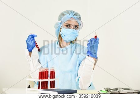 Laboratory Testing Respiratory Coronavirus Disease. Coronavirus Vaccine. Detection Of Virus. Doctor 