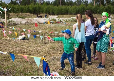 Kogalym, Russia-june 16, 2018: Sabantuy Celebration Event, Public Holiday Of The End Of Field Work