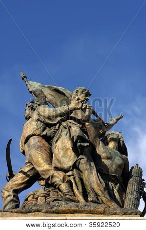 Monument At Vittoriano In Rome