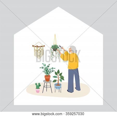 Elderly, Old People, Senior People At Home, Playing Chess, Chatting On Computer With Grandchildren, 