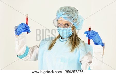 Coronavirus Vaccine. Molecular Methods Leverage Polymerase Chain Reaction. Test Tubes Blood Samples.
