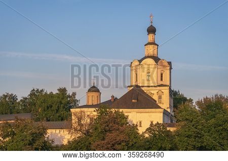 Spaso Andronikov Monastery In Moscow.  Andrey Rublev Museum. Orthodox Church.