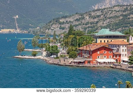 Nago Torbole Town At Garda Lake In Italy