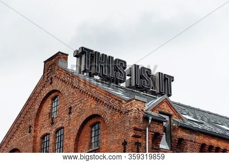 Oslo, Norway - August 11, 2019: Oslo National Academy Of The Arts. It Is A Cultural Center In Gruner