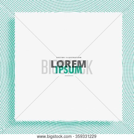 Blank Frame With Halftone Effect Music Festival Poster Template No3