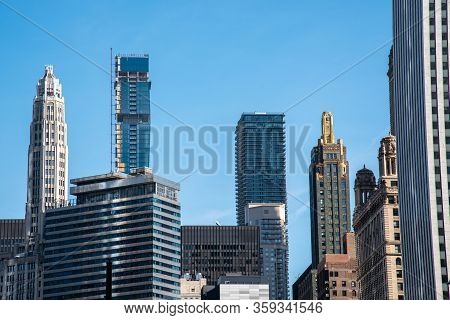 Chicago Is Known For Its Skyscrapers Some Of Which Can Be Seen In This Picture