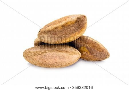 Peeled Brazilian Nut, Outside The Coconut, Known As 