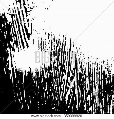 Black And White Background With Wood Texture And Place For Text, Copy Space. Abstract Pattern, Templ