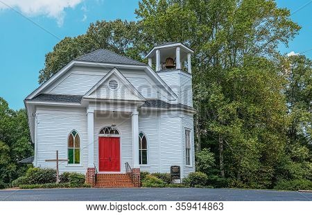 Suwanee, Georgia - September 11, 2019: The United Methodist Church Is A Worldwide Protestant Denomin