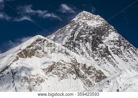 Kala Patthar, Nepal - Circa October 2013: View Of The Everest From Kala Patthar Circa October 2013 I