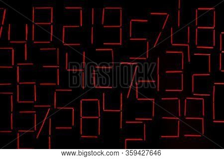 Background Of Numbers. From Zero To Nine. Numbers Texture. Finance Data Concept. Matematic. Seamless